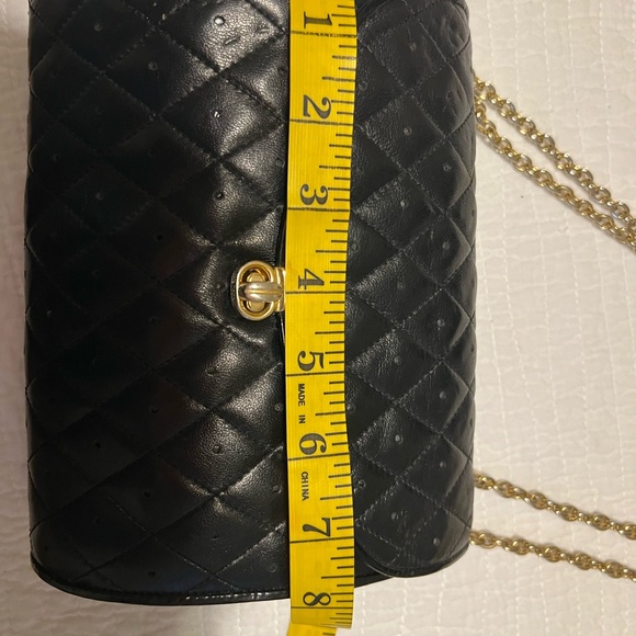 Vintage 50s Leather Bag with Clasp Made in Italy - Picture 8 of 12